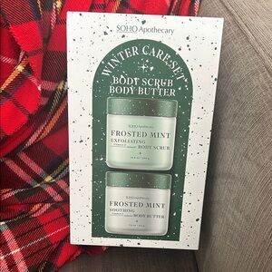 Frosted Mint Exfoliating Body Scrub & Butter Set - Green